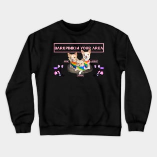 BarkPink in your Rainbow Bandana Crewneck Sweatshirt